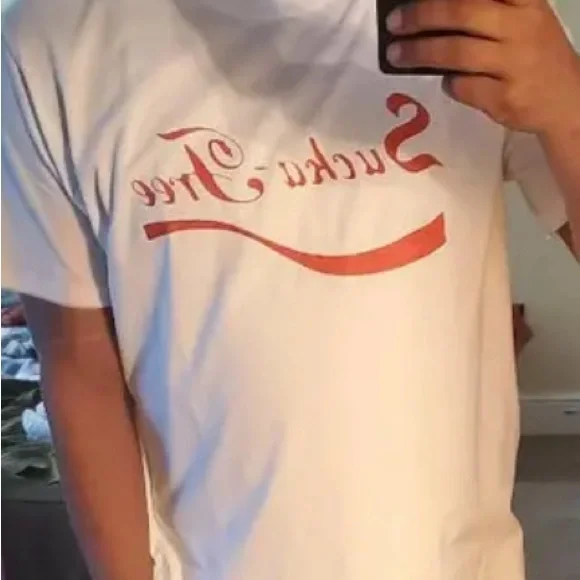 New Sucker Free Coke Cola inspired Tshirt Size Large . - Picture 2 of 15